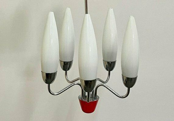 Mid Century Chandelier By Josef Hurka For Napako, 1960s photo 378.0