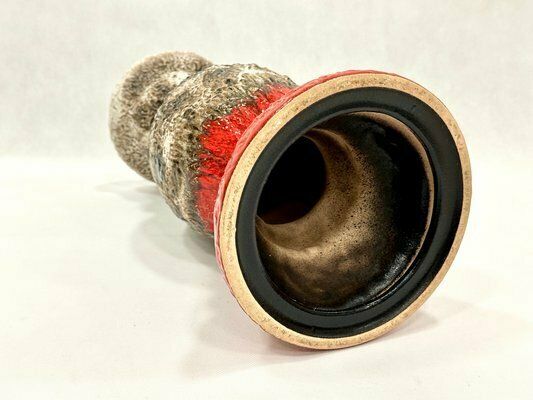 Large Fat Lava Ceramic Flower Stand, 1970s photo buy