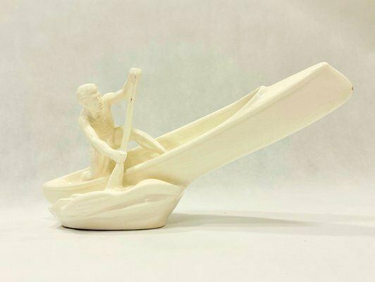 Ceramic Rower Statue From Jihokera Bechyně, 1950s photo vinterior