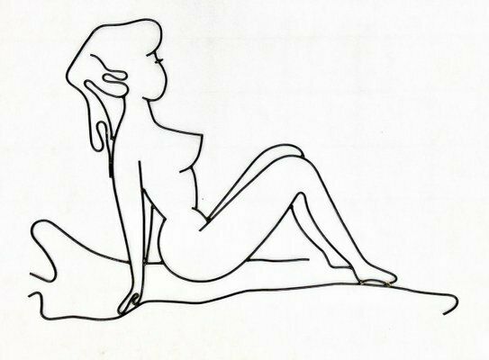 Mid Century Czech Female Wall Decoration, 1950s