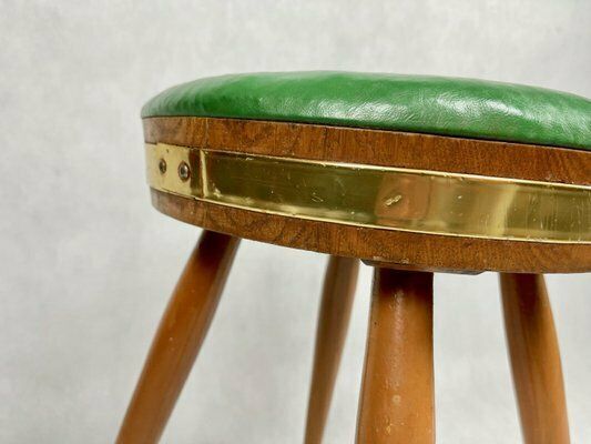 photo for sale Folk Austrian Rustic Country Stool, 1970s