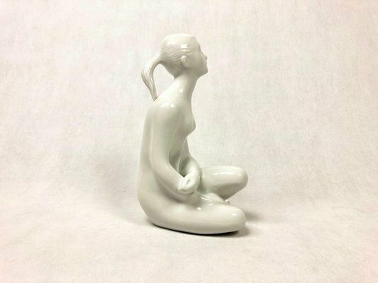 Nude Statue By J. černoch For Royal Dux Bohemia, 1960s photo Art