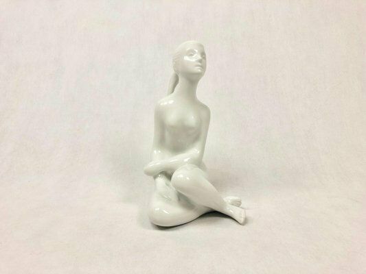 Nude Statue By J. černoch For Royal Dux Bohemia, 1960s photo vintage