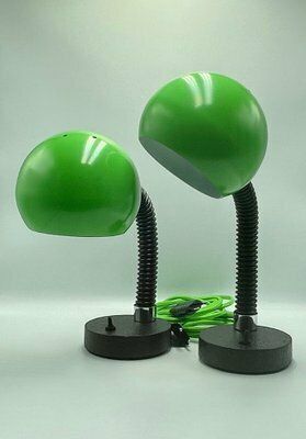 Green Table Lamps By Egon Hiilebrand For Nettelhoff Leuchten Menden, 1960s, Set Of 2 photo furniture