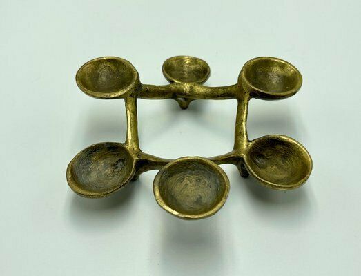 photo furniture Brutalist Candleholder In Bronze In The Style Of Michael Harjes, 1960s