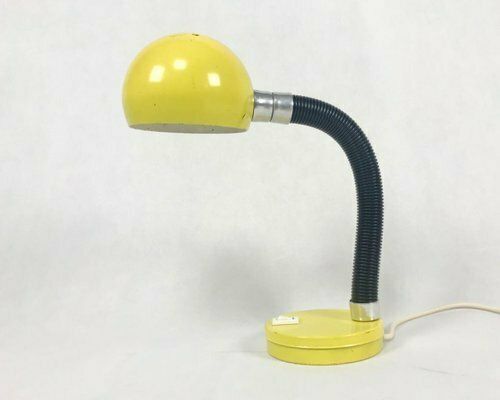 photo furniture Yellow Table Lamp By Egon Hiilebrand For Nettelhoff Leuchten Menden, 1960s