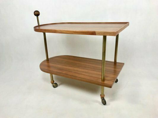 Art Deco Walnut Trolley Bar, 1930s photo furniture