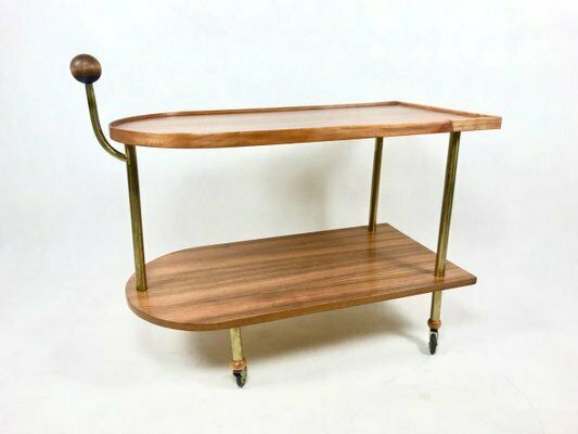 Art Deco Walnut Trolley Bar, 1930s photo vinterior