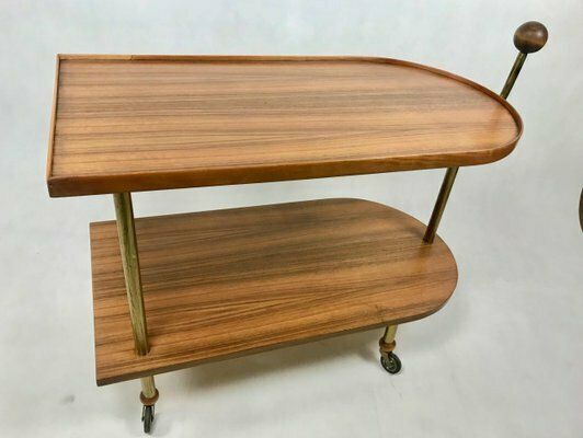 photo furniture Art Deco Walnut Trolley Bar, 1930s