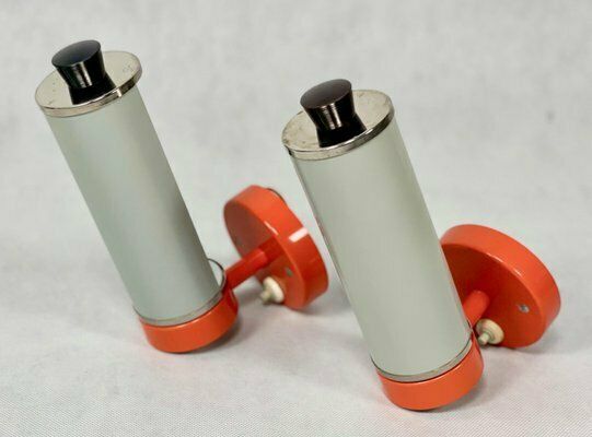 Roller Sconces By Josef Hurka For Napako, 1960s, Set Of 2 photo vinterior