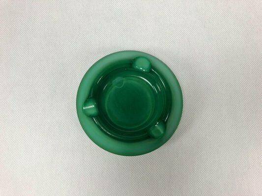 Bohemian Malachite Ashtray From Jablonec Glassworks, 1960s photo vinterior