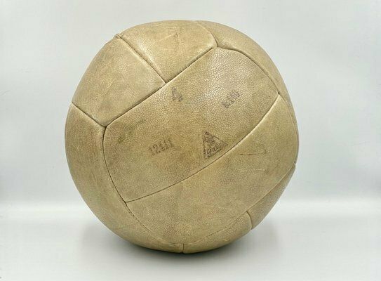 Leather Medicine Ball, Czechoslovakia, 1930s photo furniture