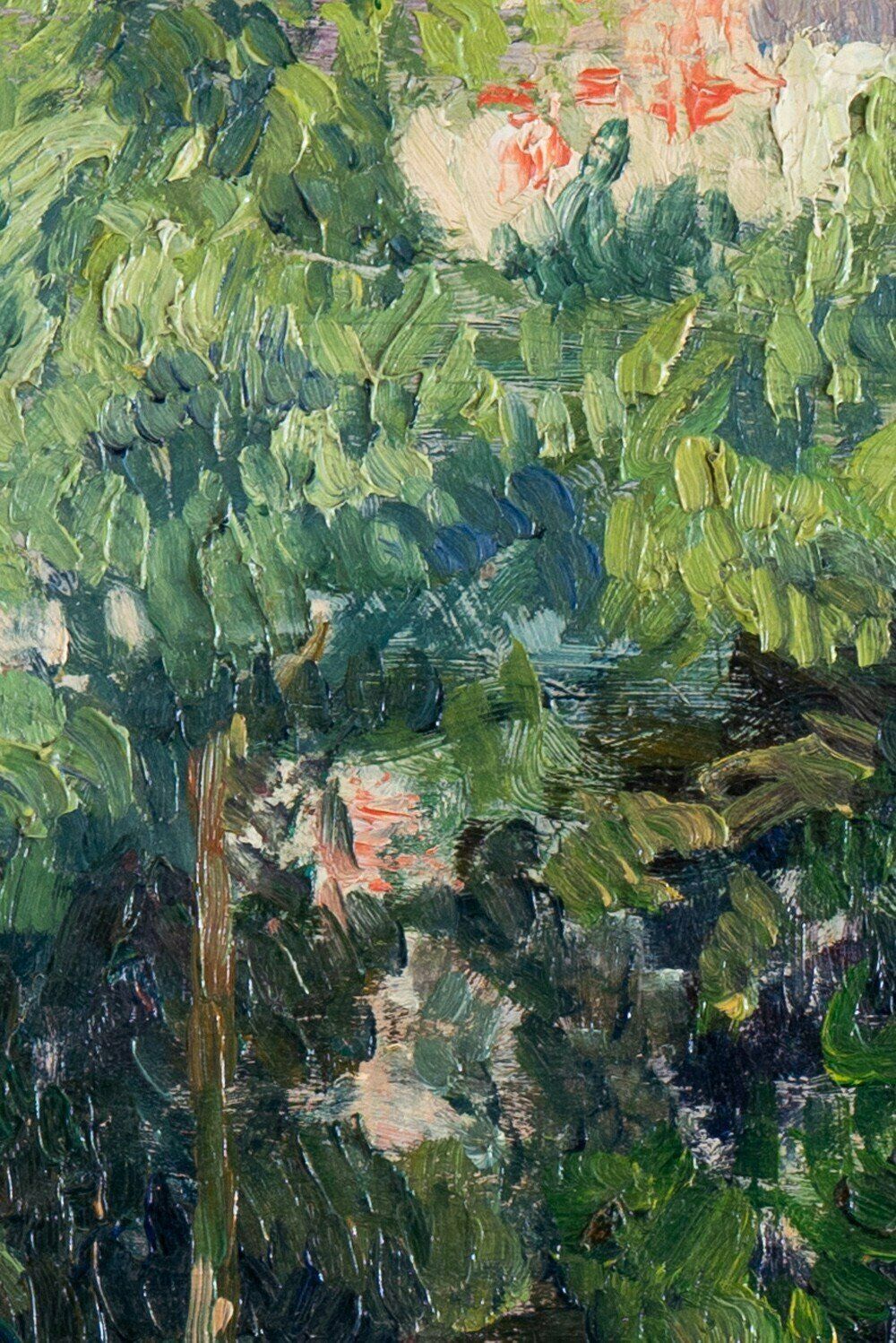 Maurice Georges Poncelet, The Garden In Chelles, Oil Painting On Board, 1914 photo 495.0