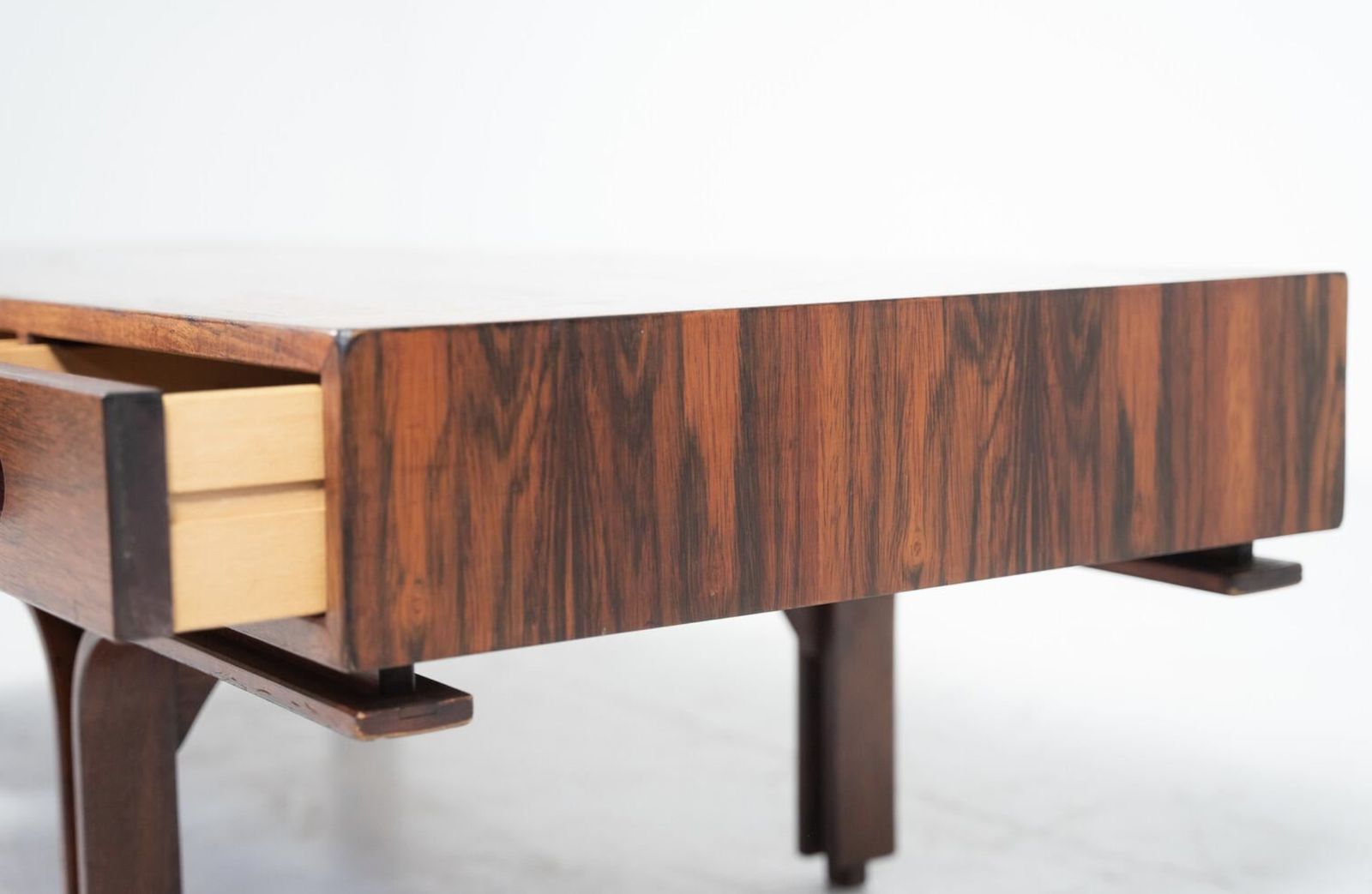 Mid Century Gianfranco Frattini, Wooden Coffee Table For Bernini, Italy, 1960s photo Furniture
