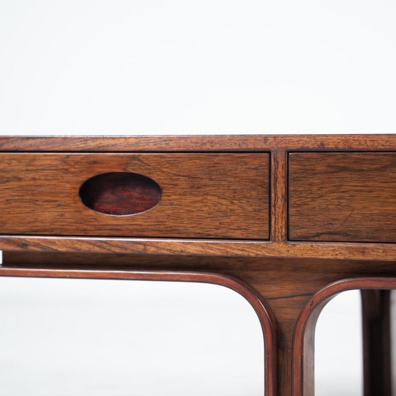 Mid Century Gianfranco Frattini, Wooden Coffee Table For Bernini, Italy, 1960s photo vinterior