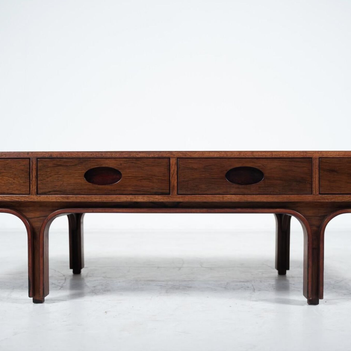 Mid Century Gianfranco Frattini, Wooden Coffee Table For Bernini, Italy, 1960s photo buy