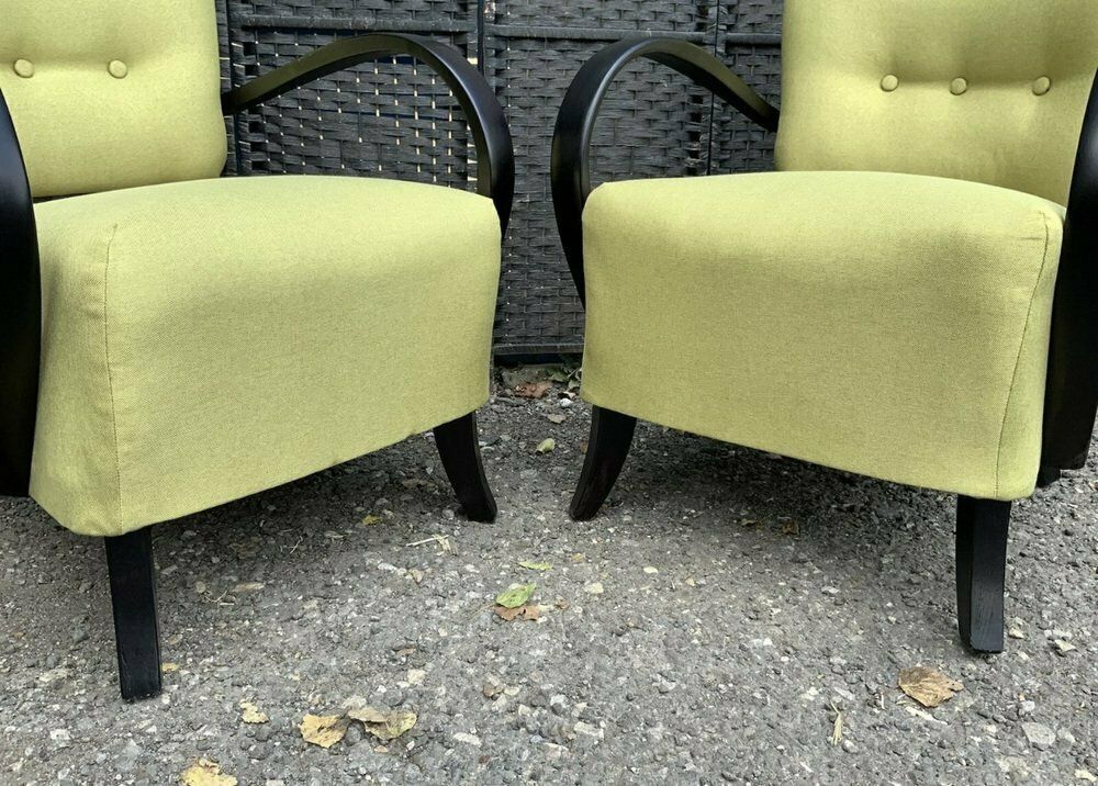 H237 Armchairs By Jindrich Halabala For Up Závody, 1930s, Set Of 2 photo vintage