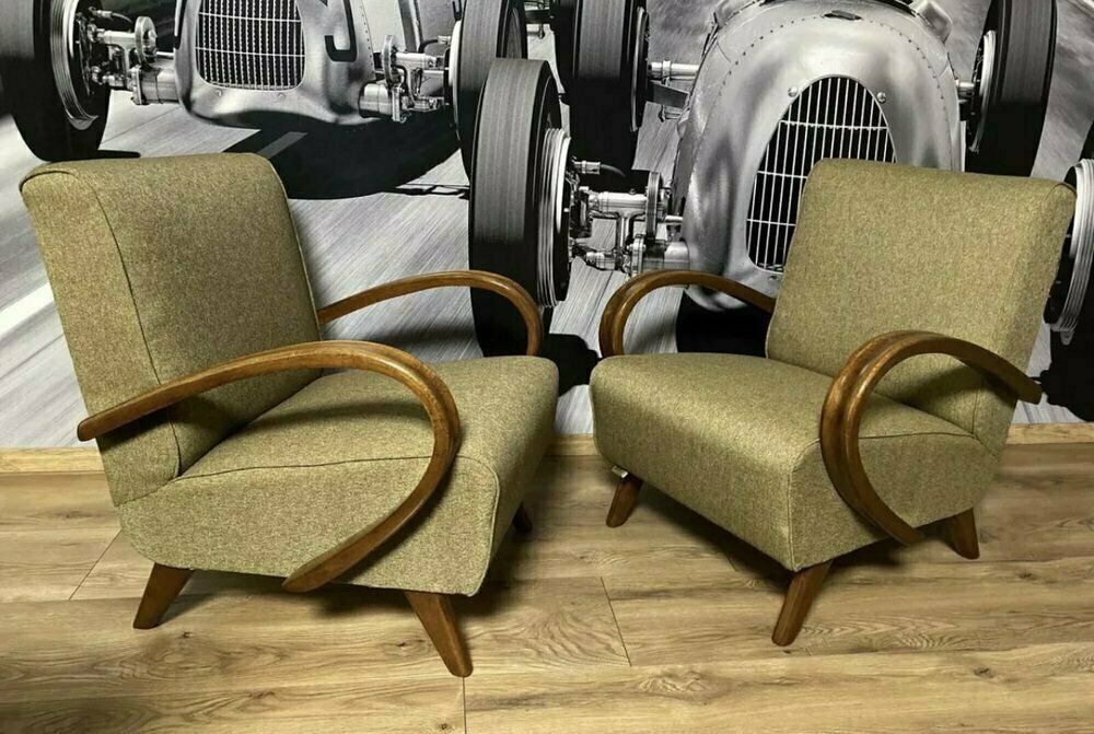 Art Deco Armchairs By Jindřich Halabala For Up Závody, 1930s, Set Of 2 photo furniture
