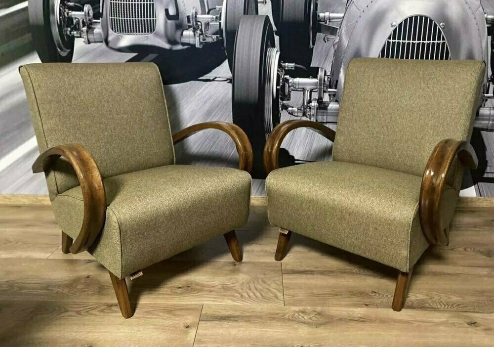 Art Deco Armchairs By Jindřich Halabala For Up Závody, 1930s, Set Of 2 photo Furniture