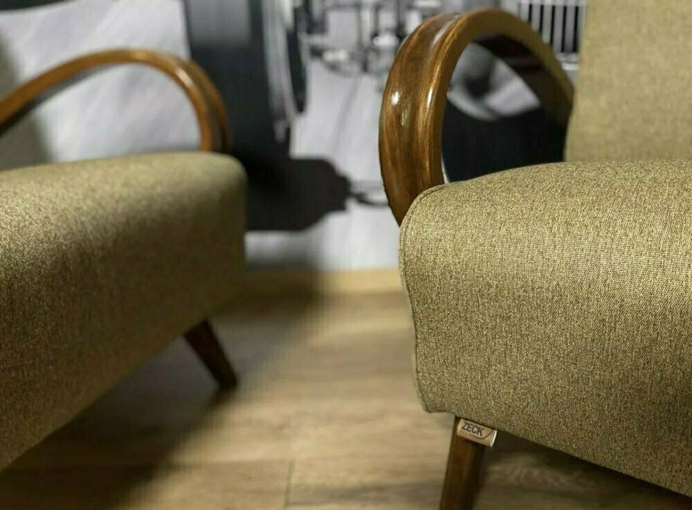 Art Deco Armchairs By Jindřich Halabala For Up Závody, 1930s, Set Of 2 photo 2785.0