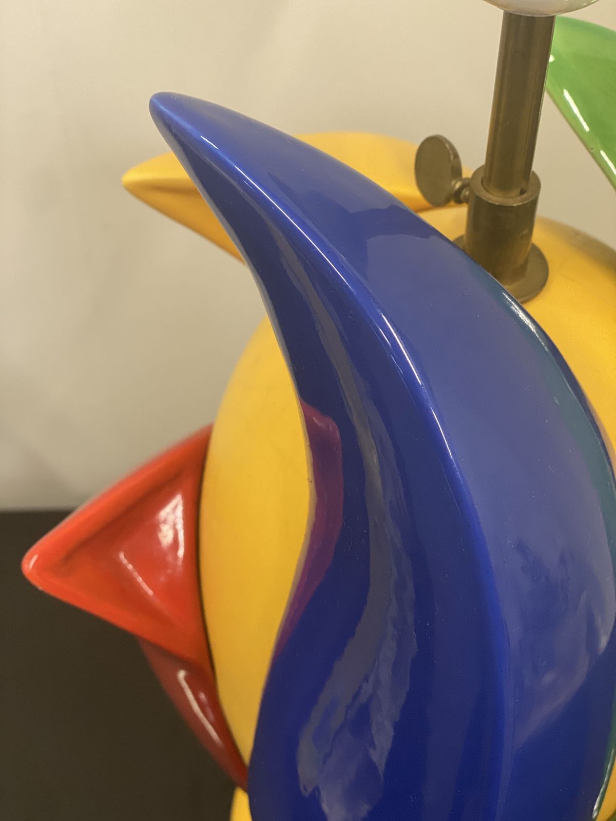 Multicoloured Francois Chatain Table Lamp, 1980s photo for sale