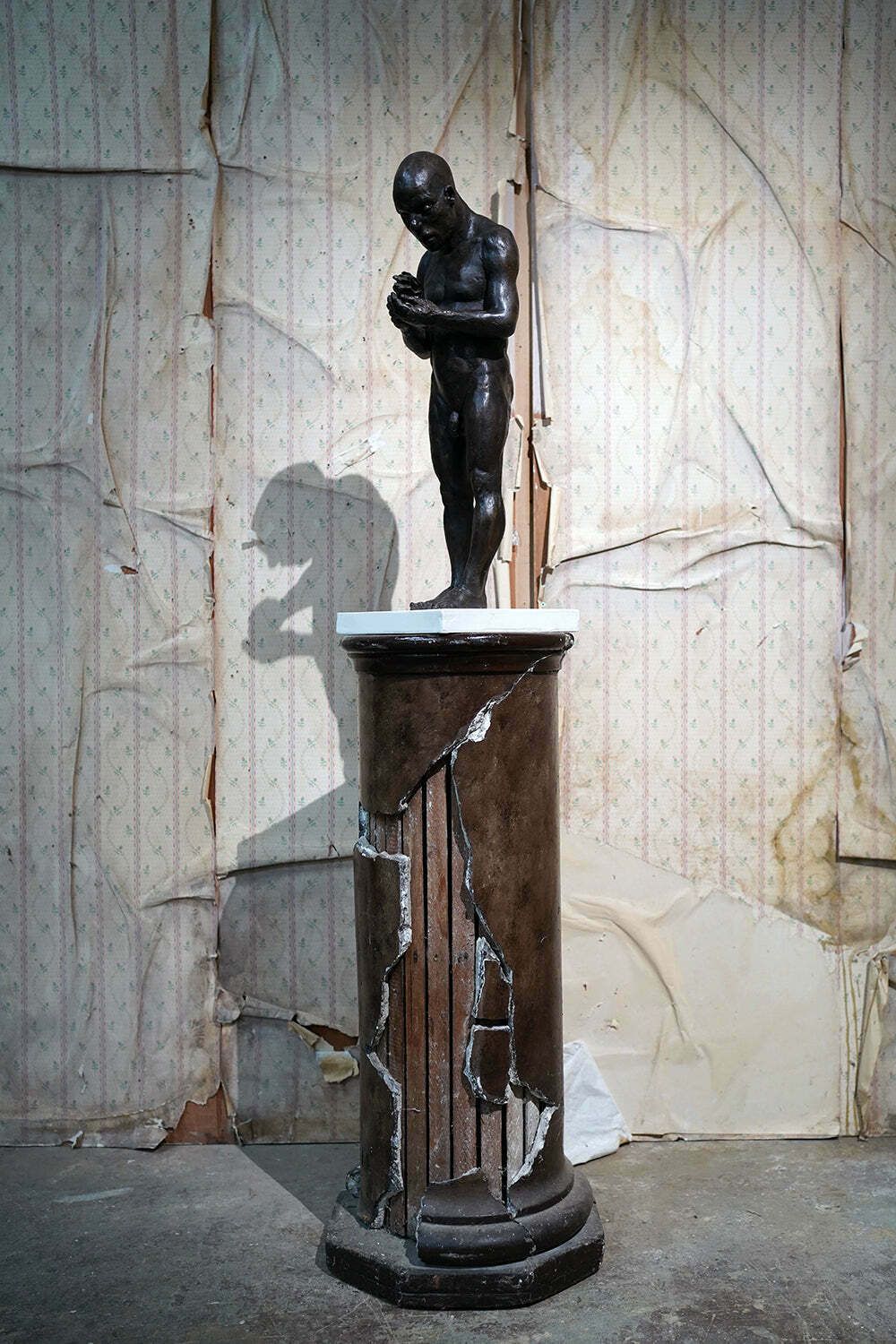 3700.0 Beth Carter; The Petal Repairer; Bronze Resin & Jesmonite Base; 3/15 photo