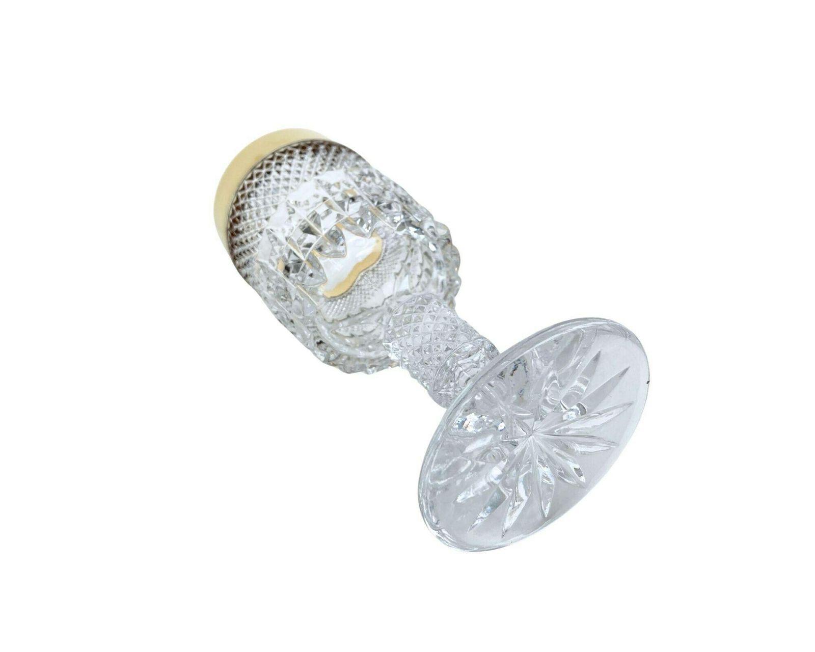 Kristallen Wijnglazen | 4 Stuks | 24 Karaats Goud | Bijzonder Decoratief Ontwerp photo Woonaccessoires