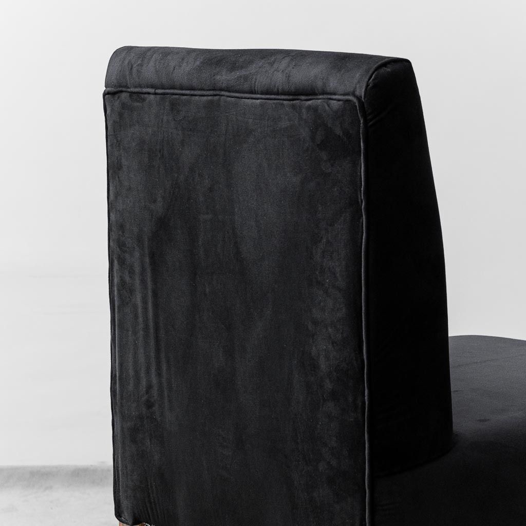 Set Of Four 70s Vintage Modern Velvet Wooden Chairs photo vinterior