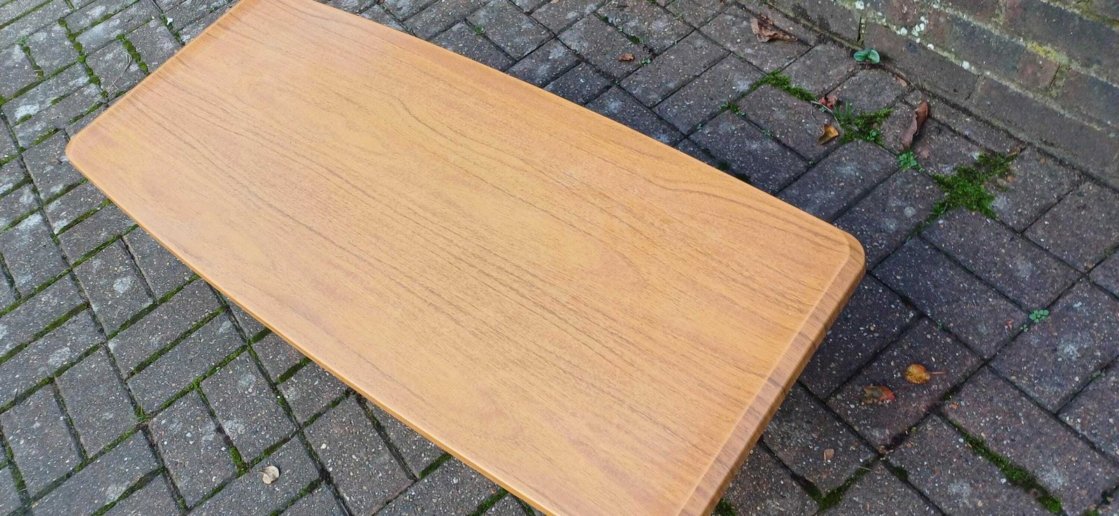Classic Large Wood Effect Melamine Mid Century Retro Vintage Coffee Table Sleek And Funky! photo Furniture
