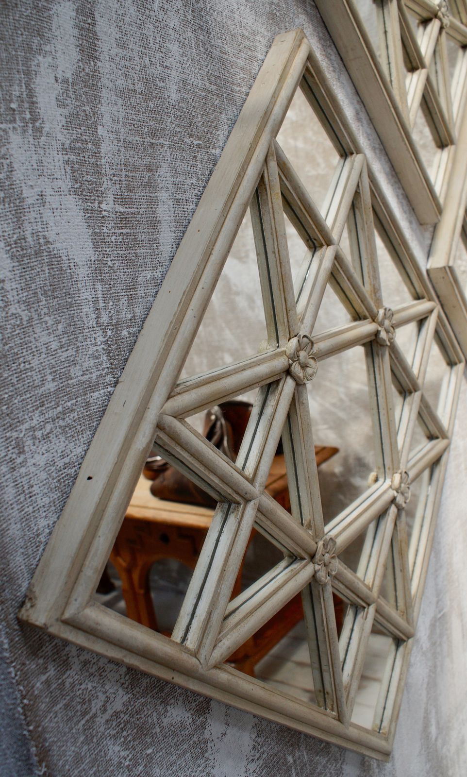 Scottish Turn Of The Century Astra Glaze Window Mirror photo vinterior