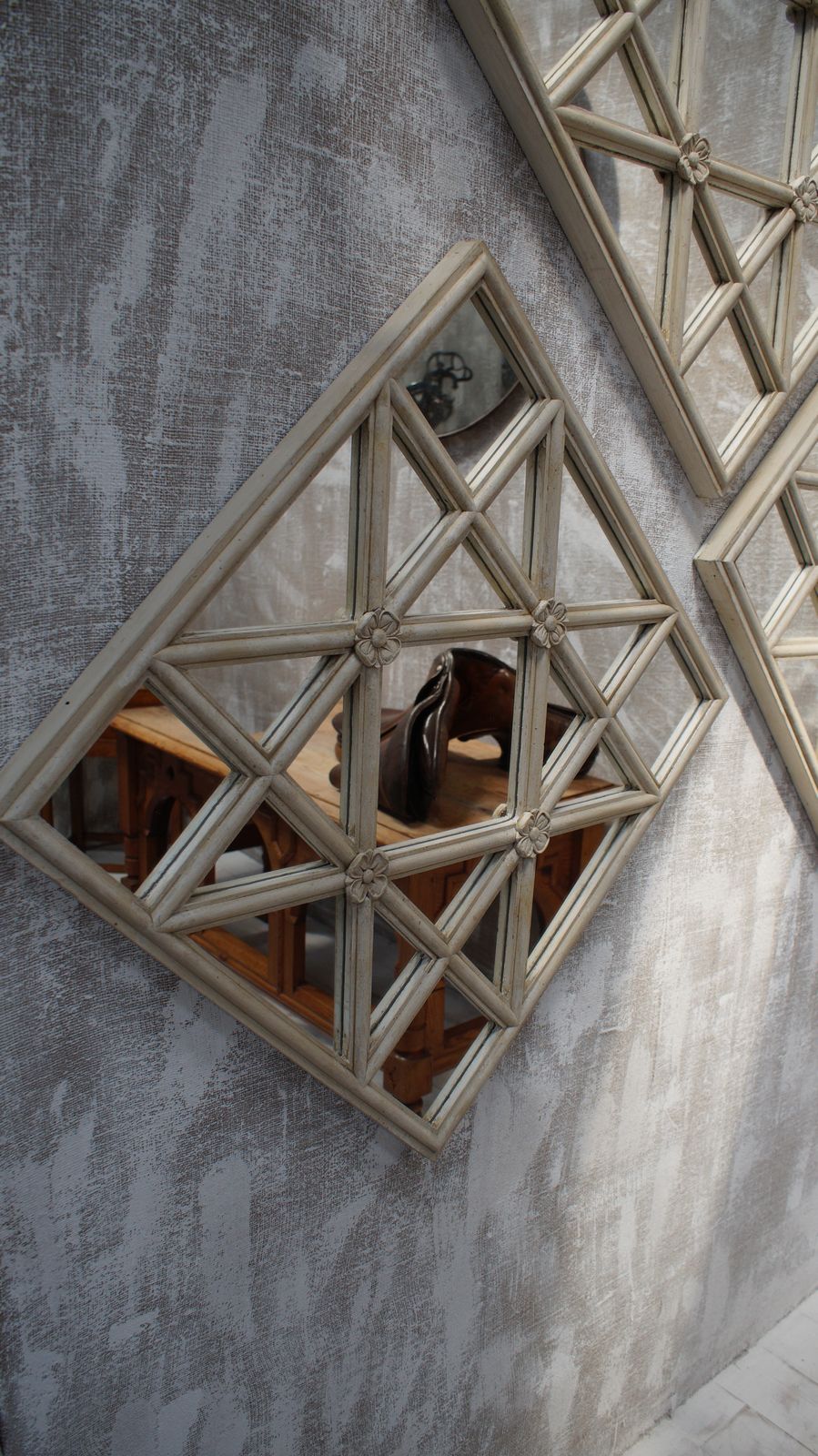 Scottish Turn Of The Century Astra Glaze Window Mirror photo buy