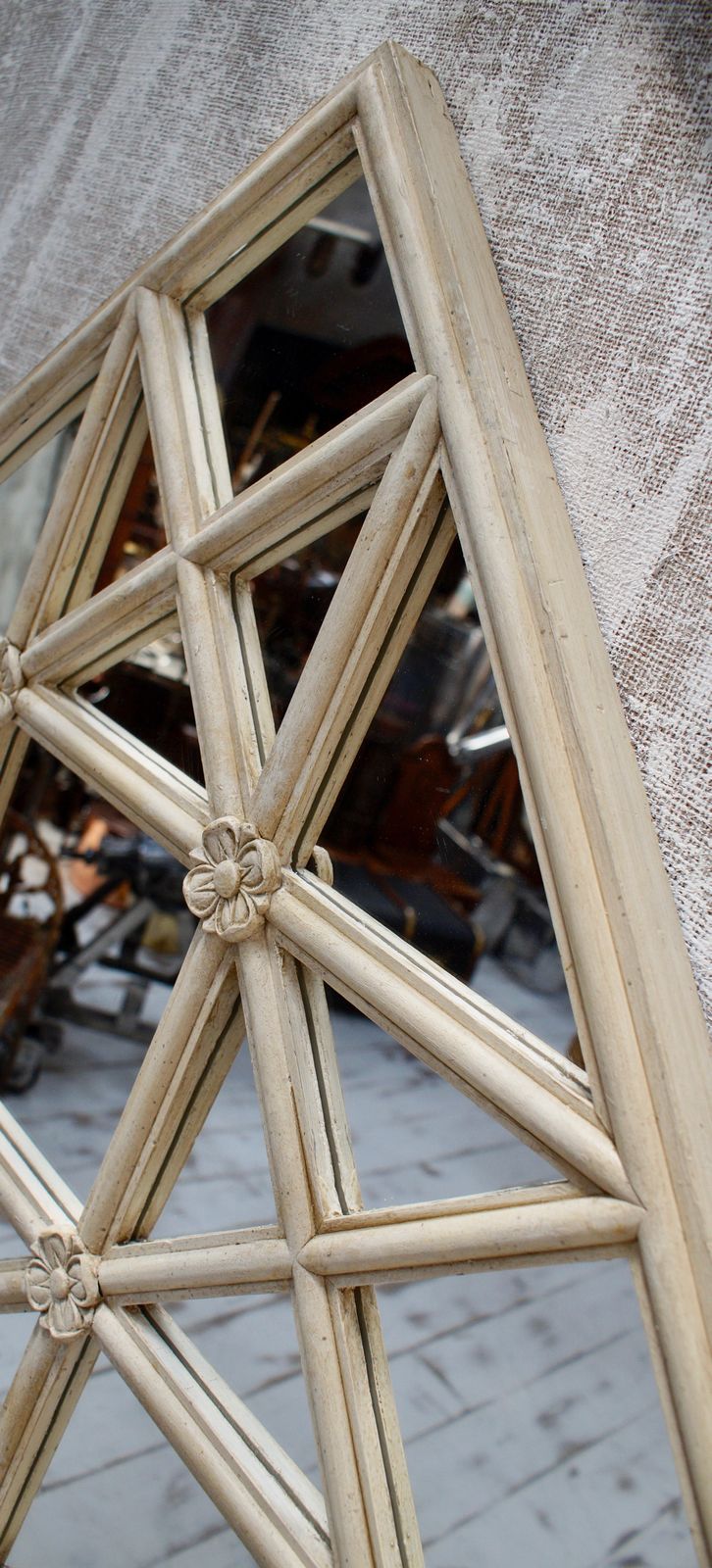 photo for sale Scottish Turn Of The Century Astra Glaze Window Mirror