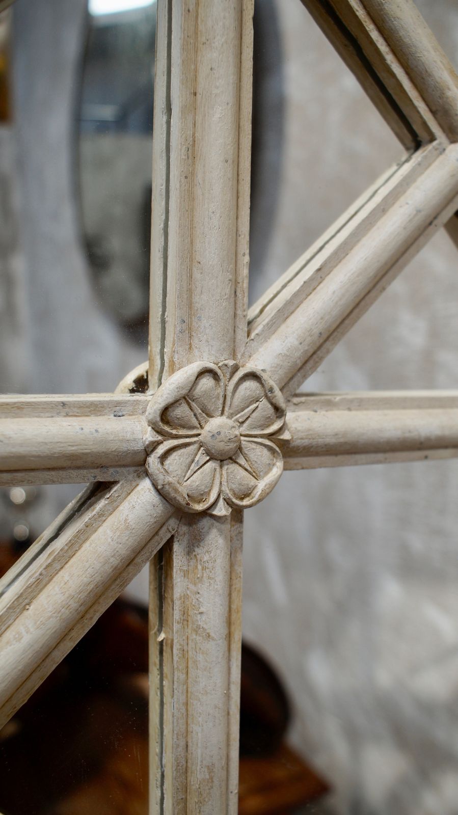 Home Decor Scottish Turn Of The Century Astra Glaze Window Mirror photo