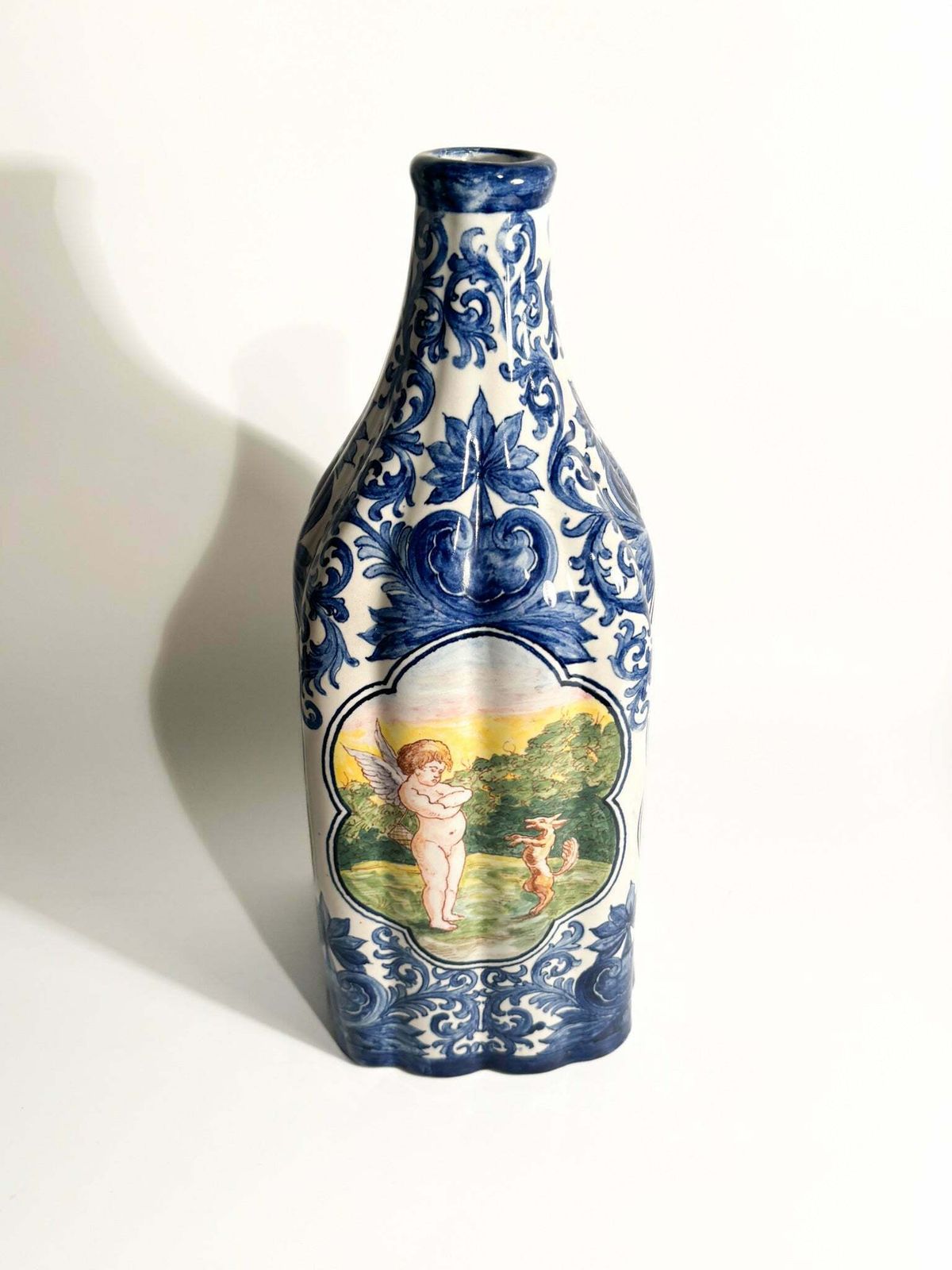 Hand Painted Savona Ceramic Vase From The 1940s photo Home Decor
