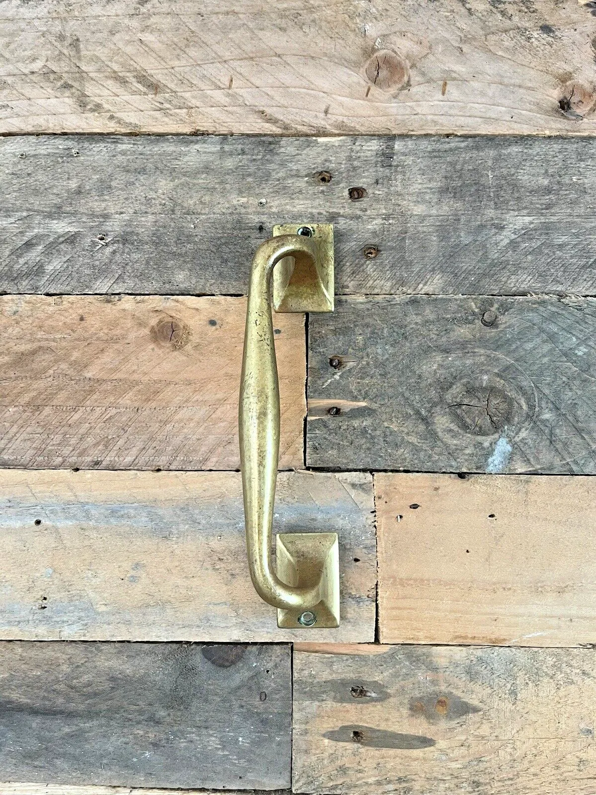 Home Fixtures Good Quality Antique Art Nouveau Brass Door Handle Drawer Cabinet Chest Pull photo