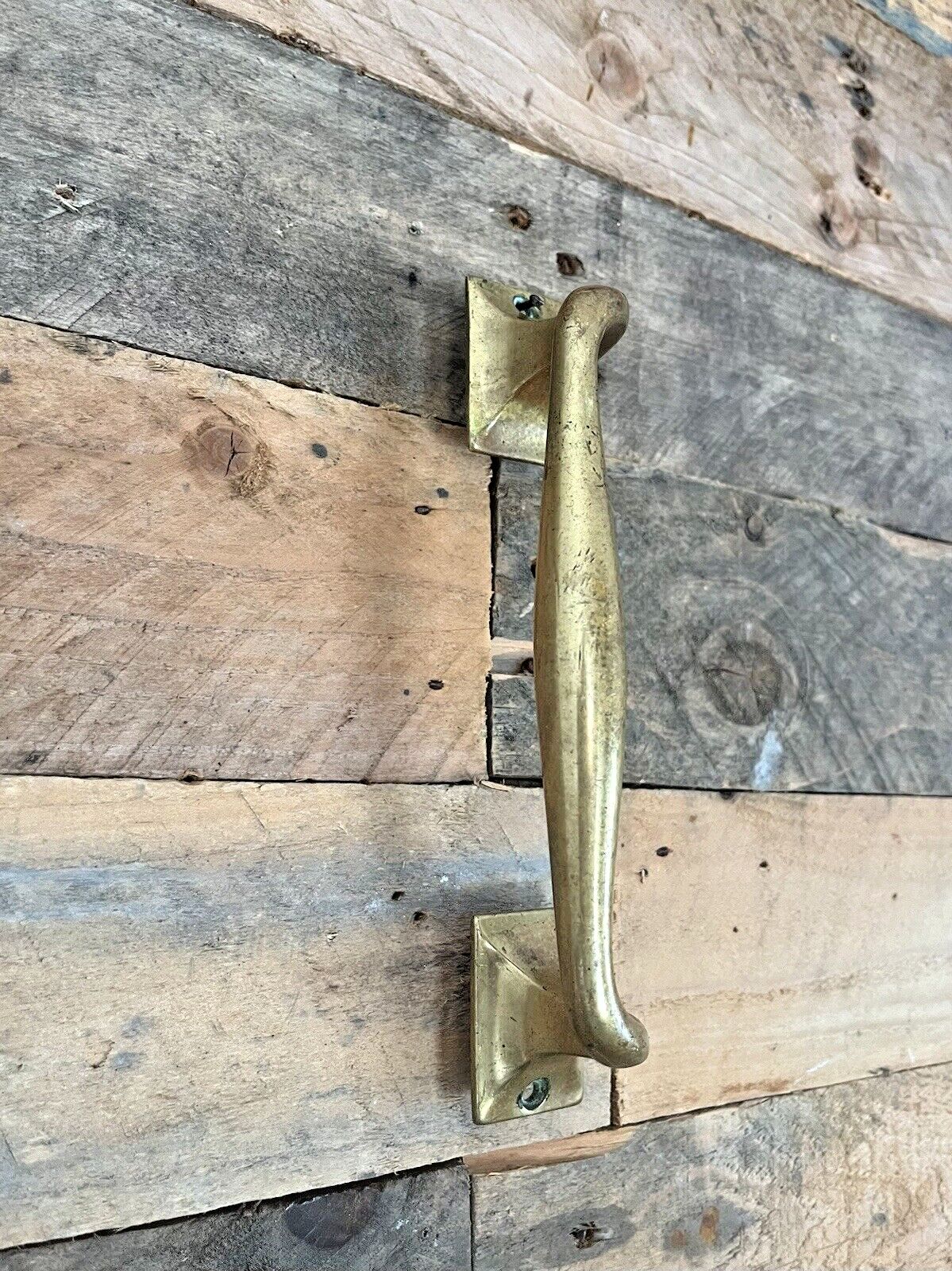 72.0 Good Quality Antique Art Nouveau Brass Door Handle Drawer Cabinet Chest Pull photo