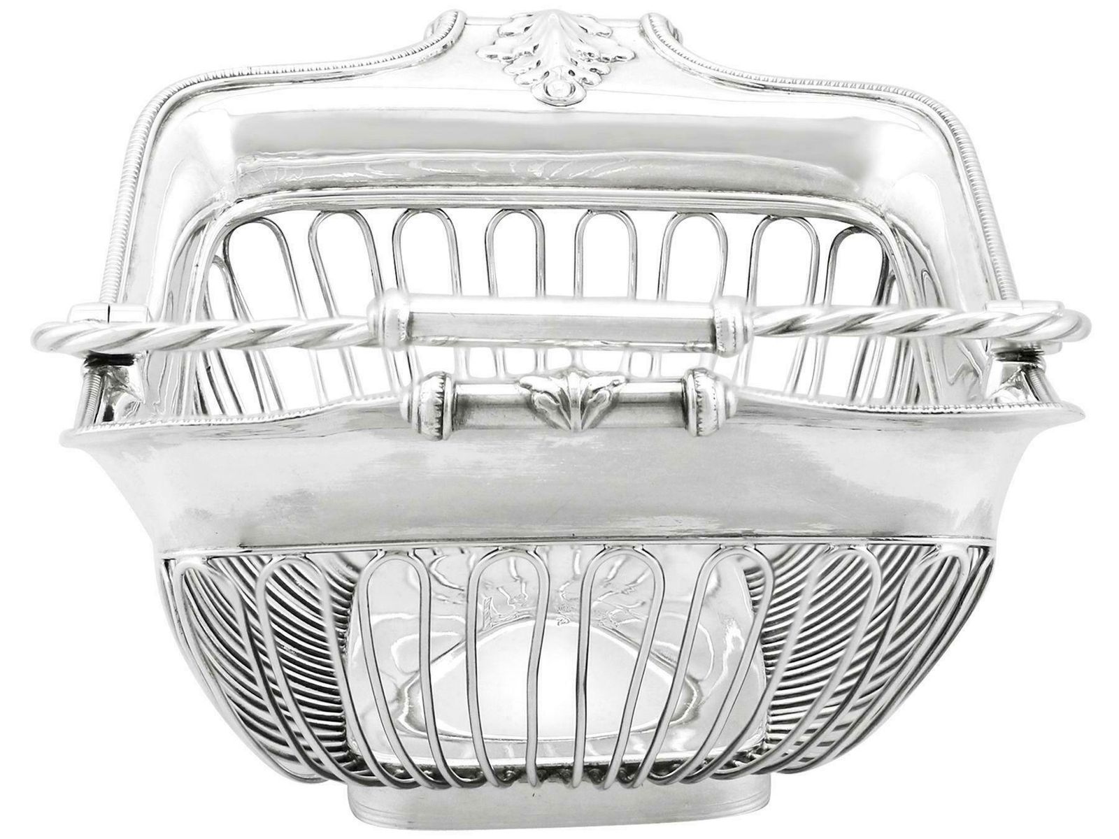 John Winter & Co. 1806 Antique Sterling Silver Basket photo for sale