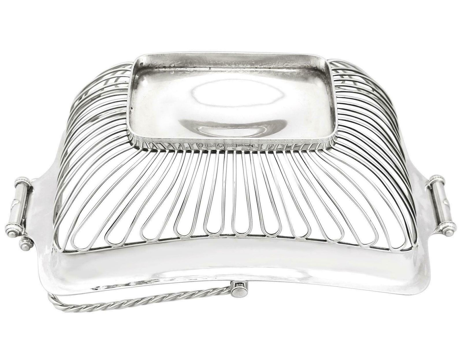 John Winter & Co. 1806 Antique Sterling Silver Basket photo vintage
