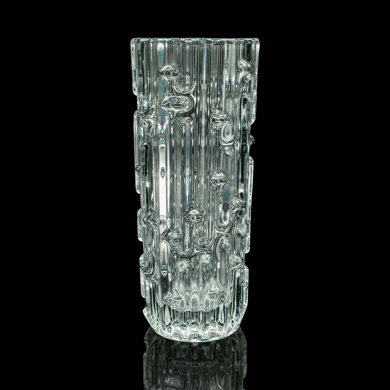 Vintage Designer Vase, Czech, Bohemian Art Glass, Flower Sleeve, Mid Century photo furniture