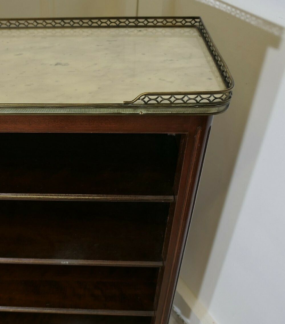 French Open Book Case With A Marble Top photo 780.0
