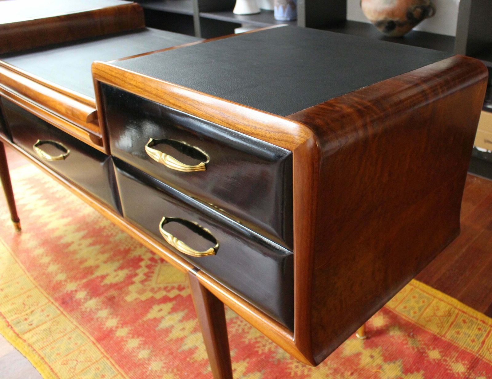 Mid Century Italian Console Table By The Consorzio La Permanente Mobili (Circa 1960s) photo vintage