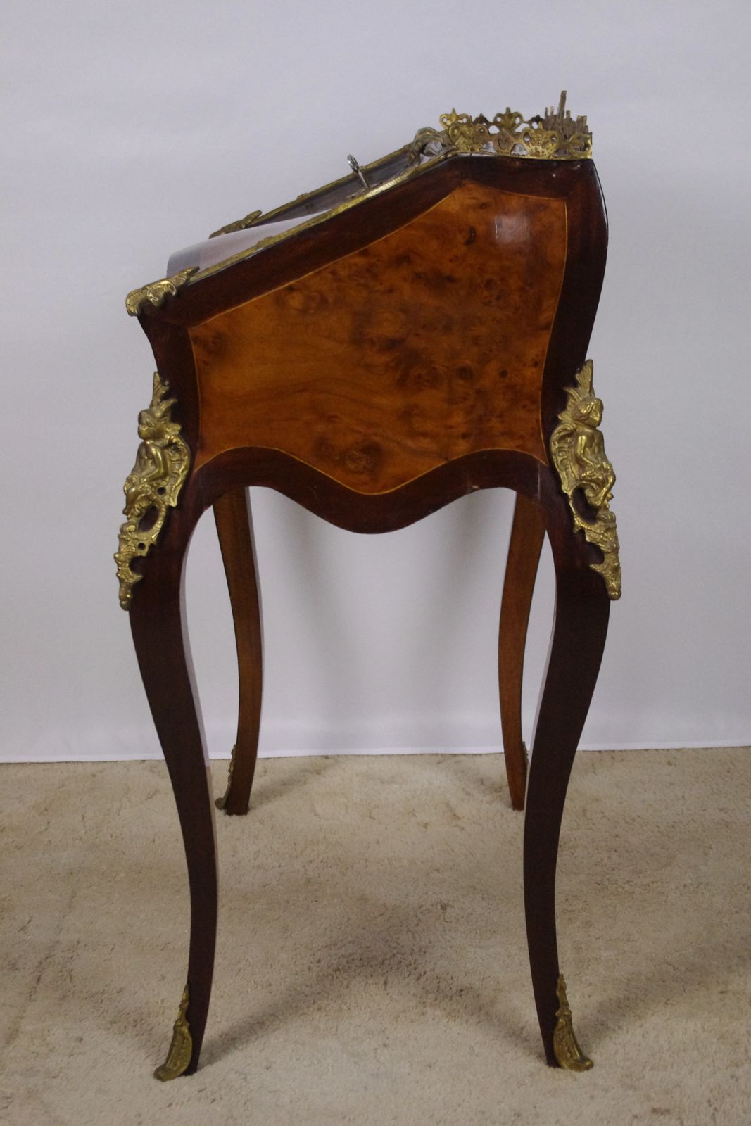 Furniture French Louis XV Style Bureau De Dame With Gilt Metal Mounts photo