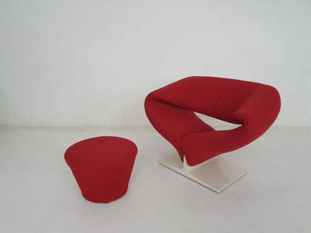 Design Lounge Chair Model "Ribbon" By Pierre Paulin For Artifort, The Netherlands 1966 photo Furniture
