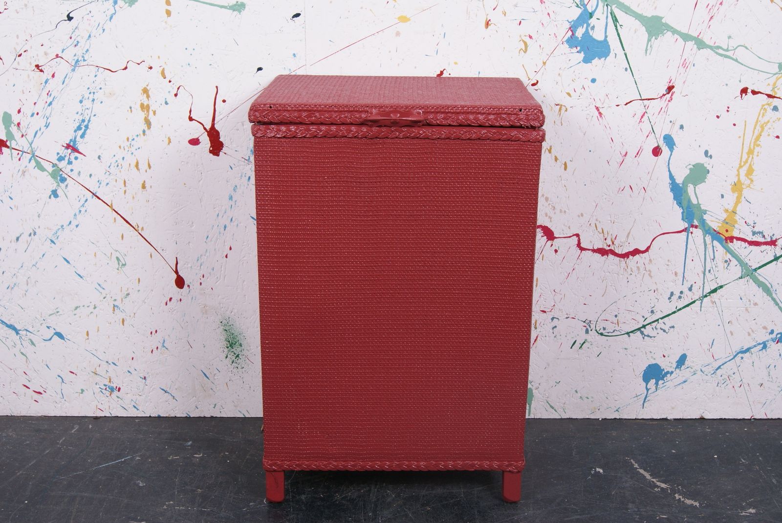 Laundry Basket Customised In Eating Room Red