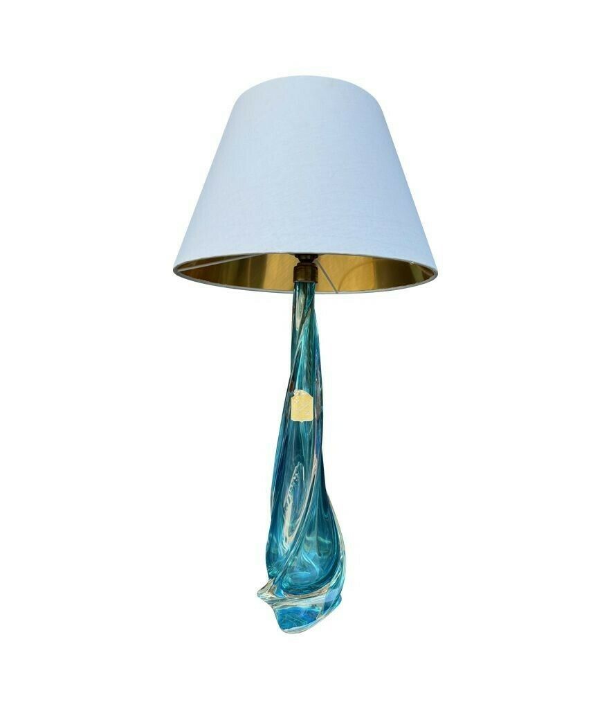 A Large Murno Turquoise Glass Lamp By Chambord Et Toso photo buy