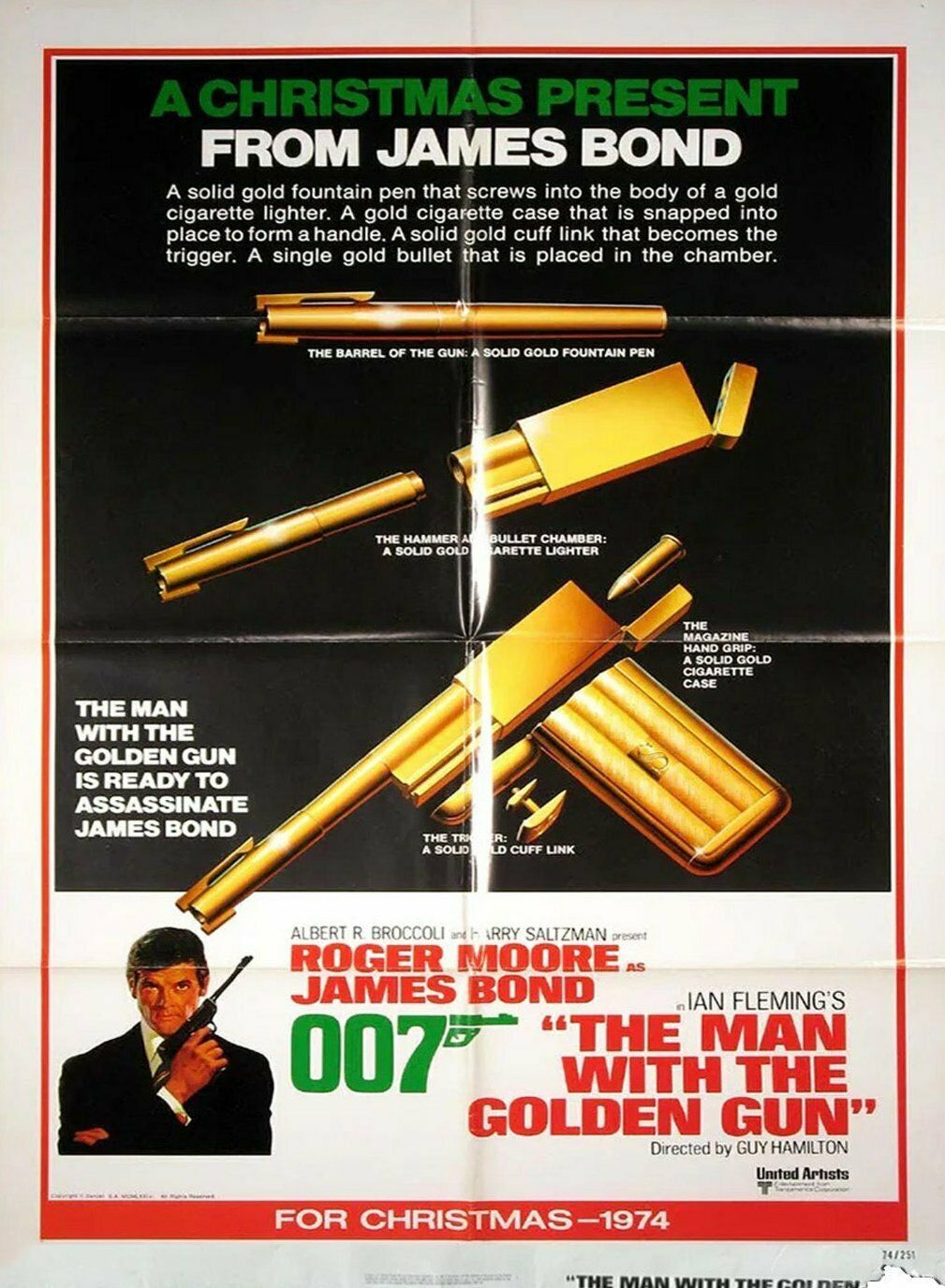 The Man With The Golden Gun , Original Vintage Poster