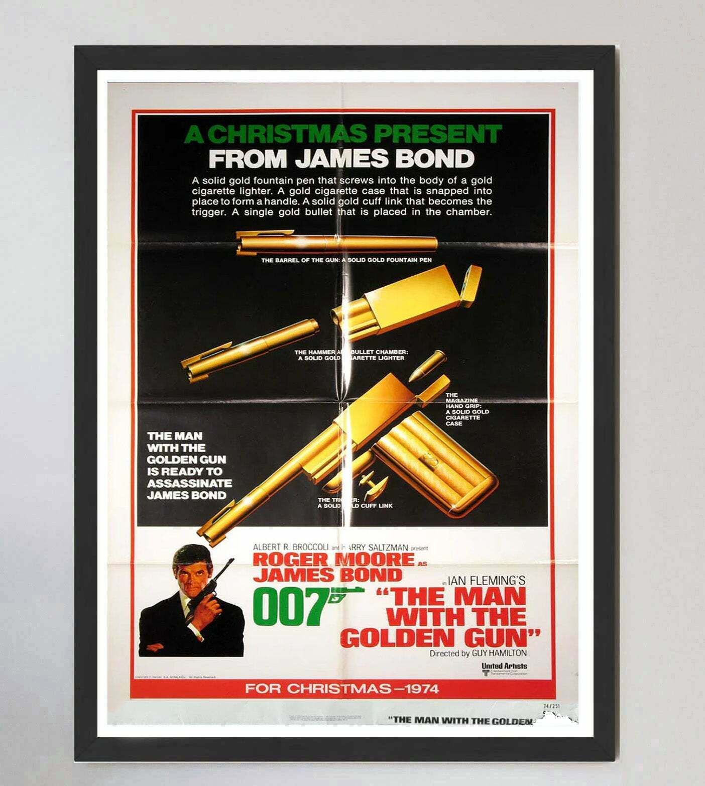 The Man With The Golden Gun , Original Vintage Poster photo furniture
