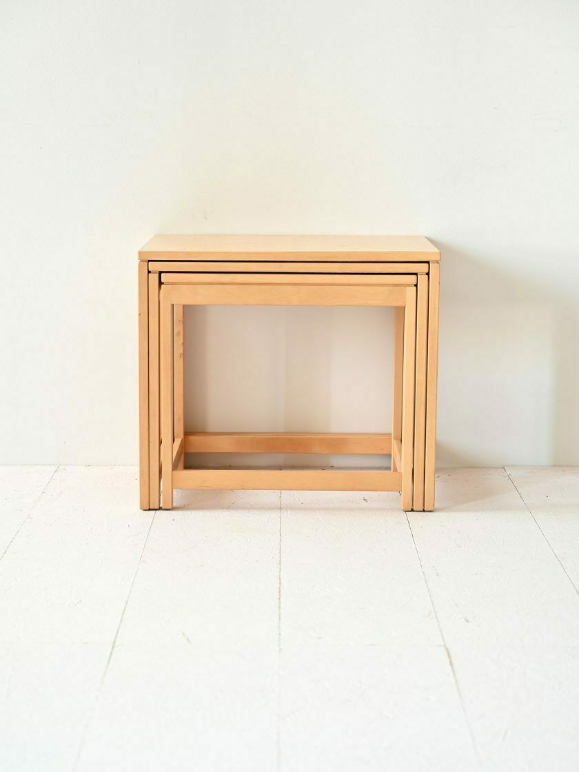 Scandinavian Nesting Table Set photo Furniture