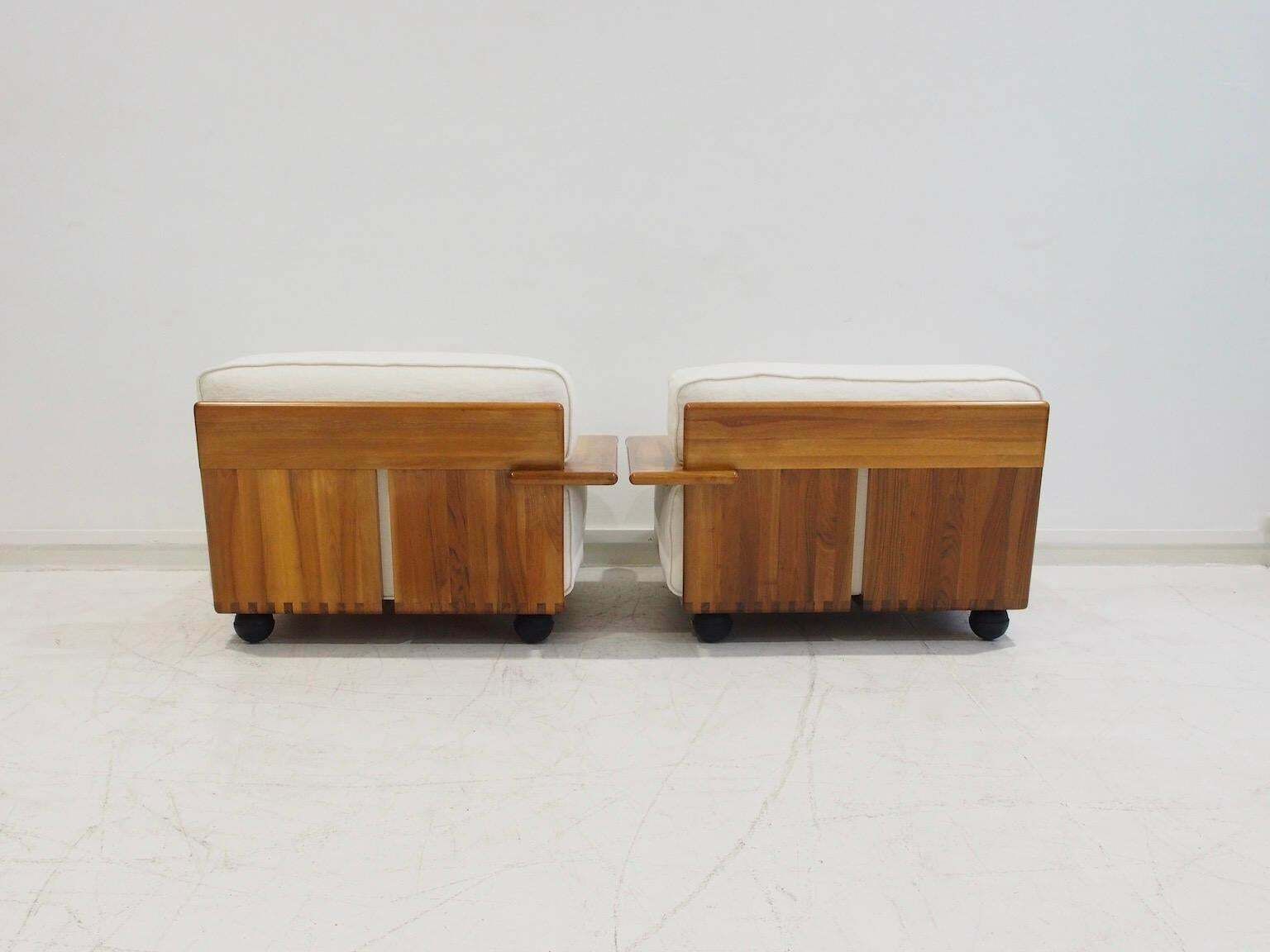 Furniture Mario Bellini For Cassina Modular Sofa Pianura In White Fabric photo