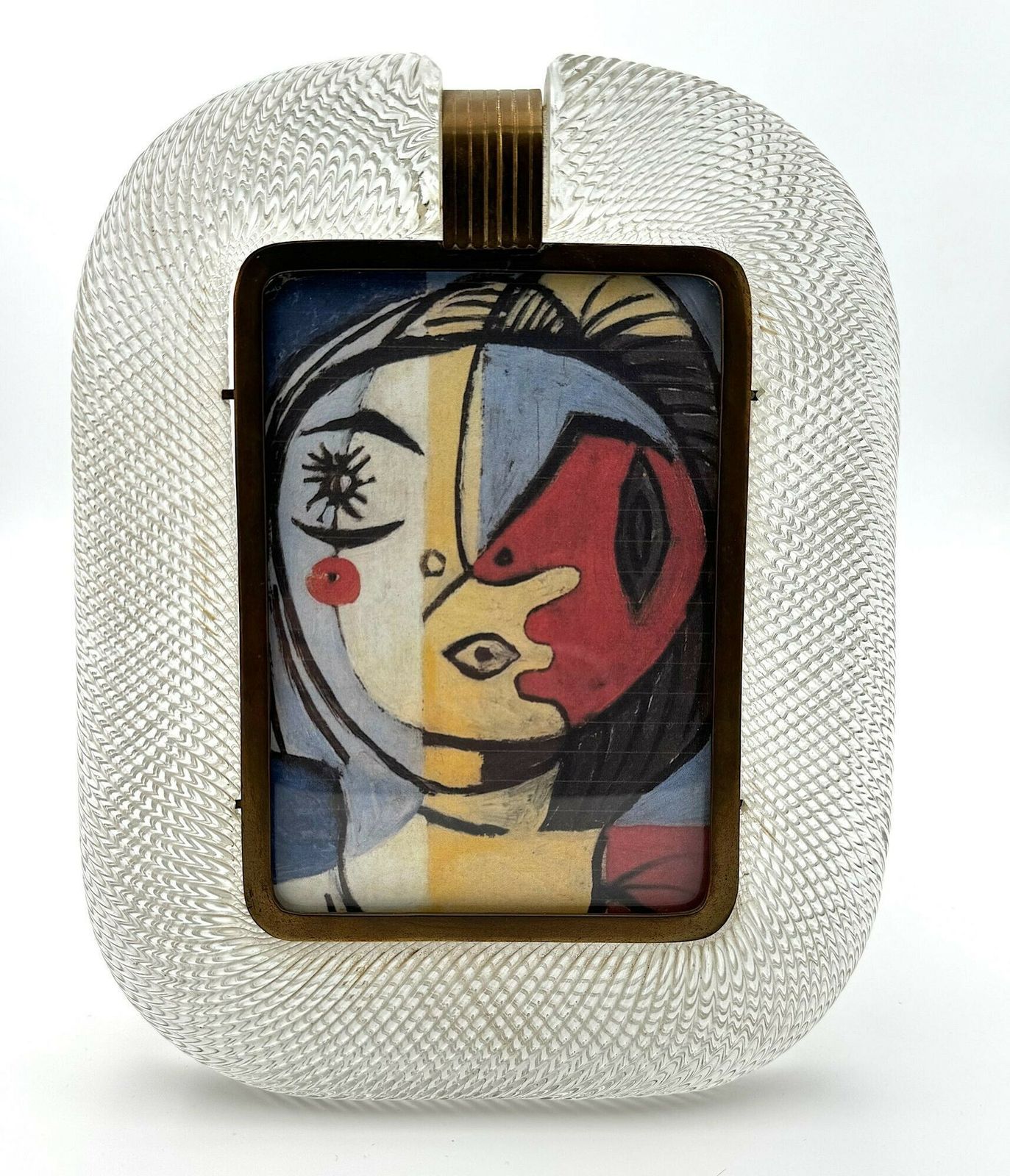 photo buy An Orignal 1940s Murano Glass And Brass Picture Frame By Barovier And Toso